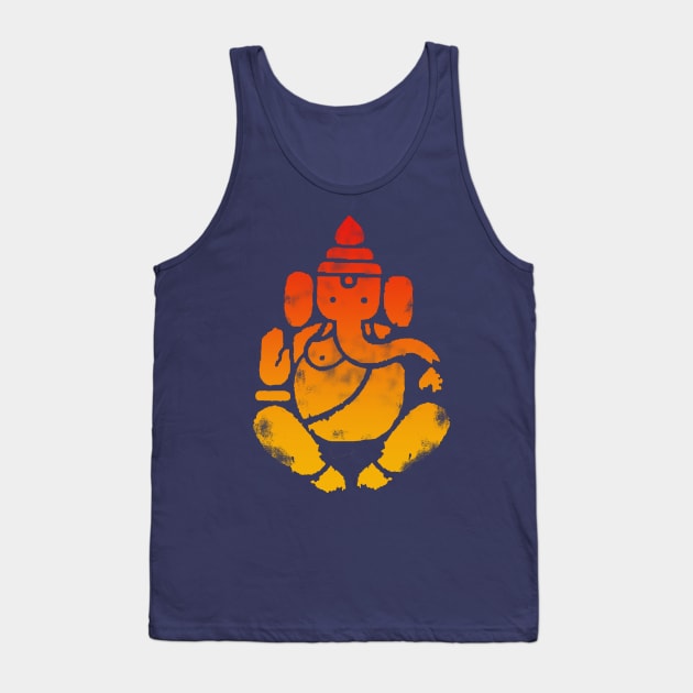 Ganesha Gradient Print Tank Top by hardcore repertoire